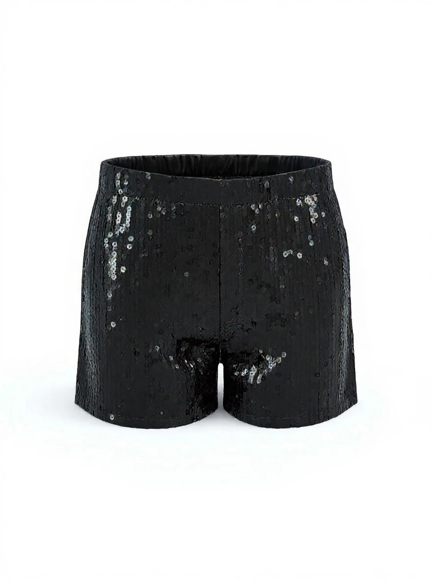 1970s Metallic Sequined Disco Shorts - Image 3