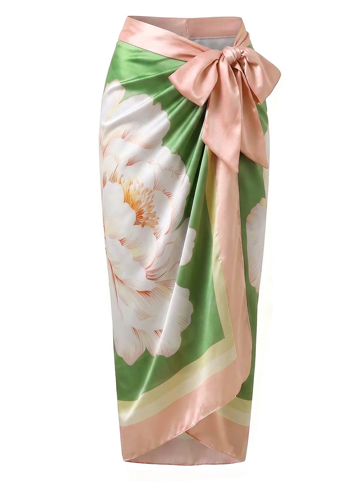 [Pre-Sale] 1970s Ombre Strapless Cut-Out Swimsuit & Floral Cover-Up - Image 3