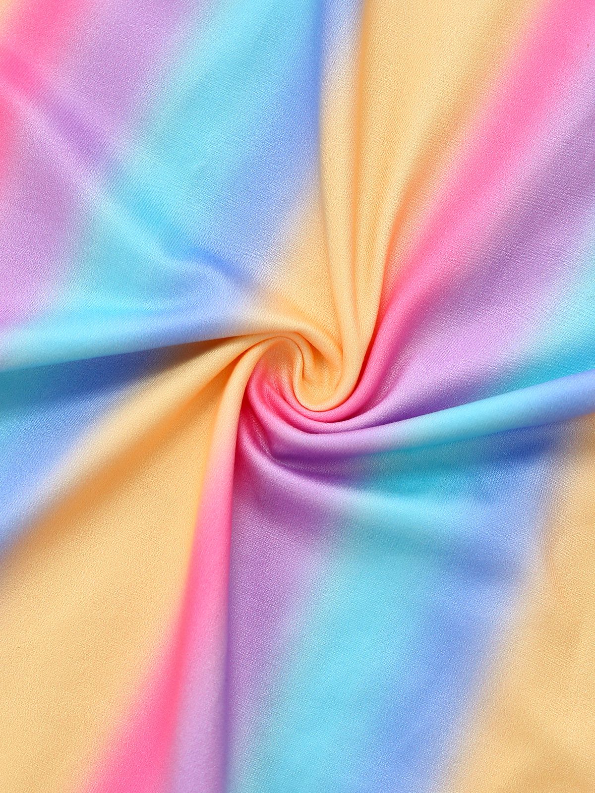 1970s Rainbow Stripe Sleeveless Wide-Leg Jumpsuit - Image 4