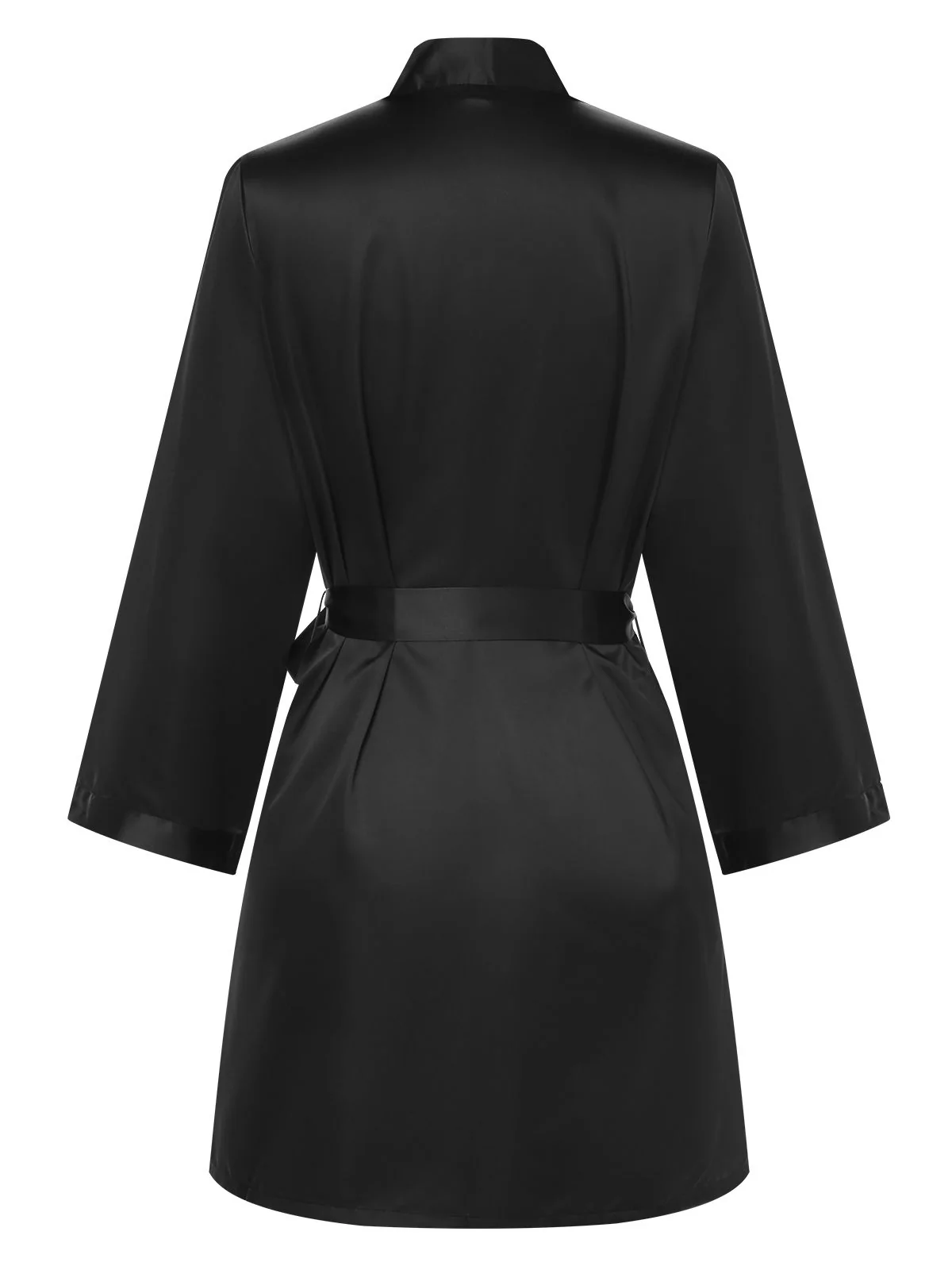 1970s Satin Solid Belted Robes - Image 7