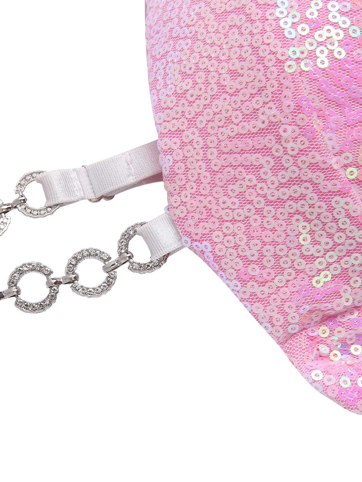 1970s Sequined Feather Spaghetti Strap Dress - Image 11