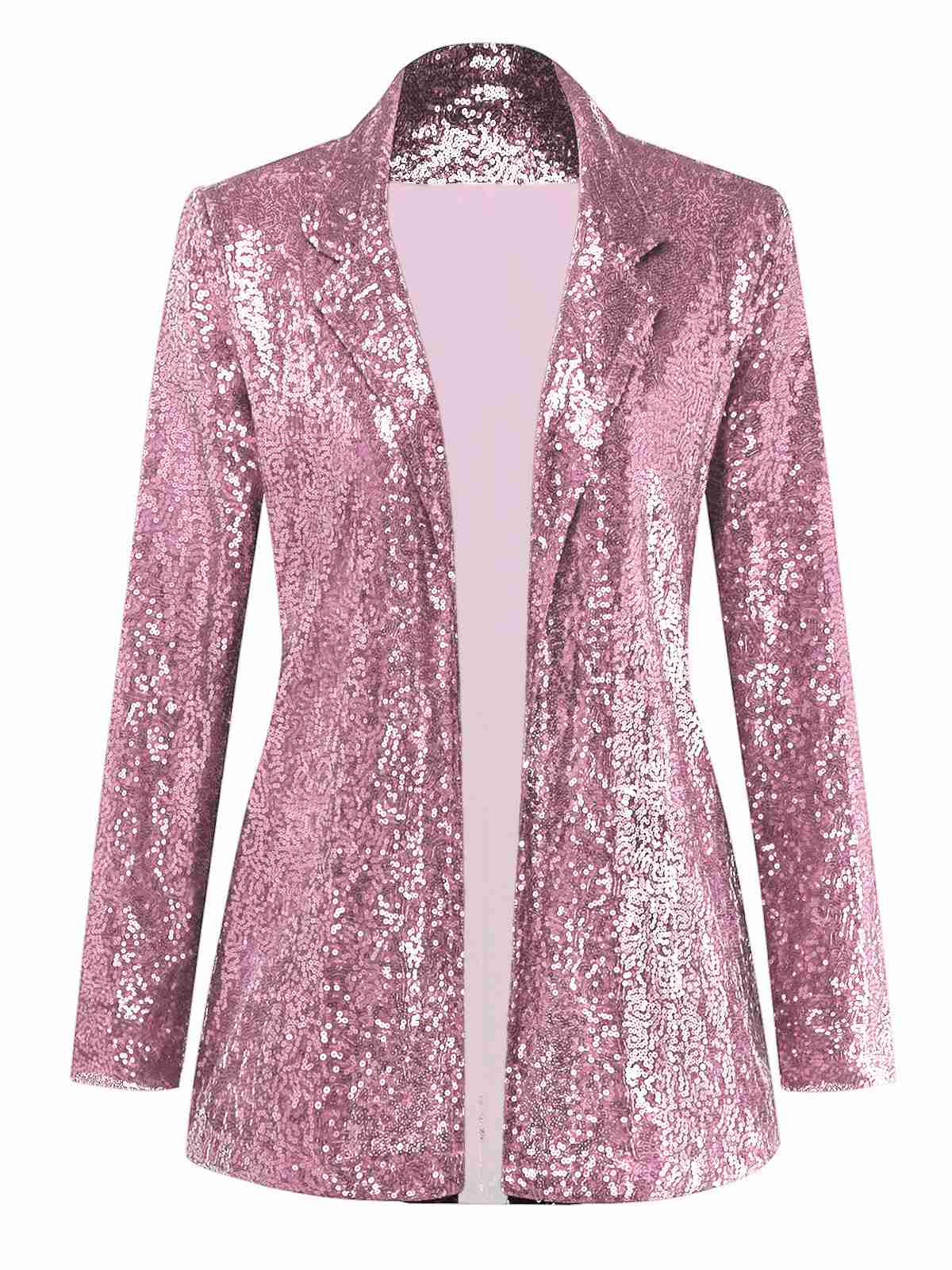 1970s Sequined Lapel Long Sleeve Jacket - Image 11