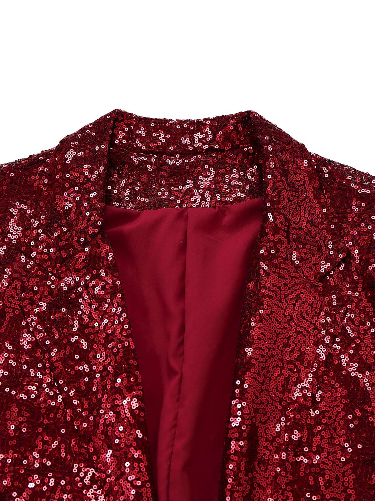 1970s Sequined Lapel Long Sleeve Jacket - Image 3