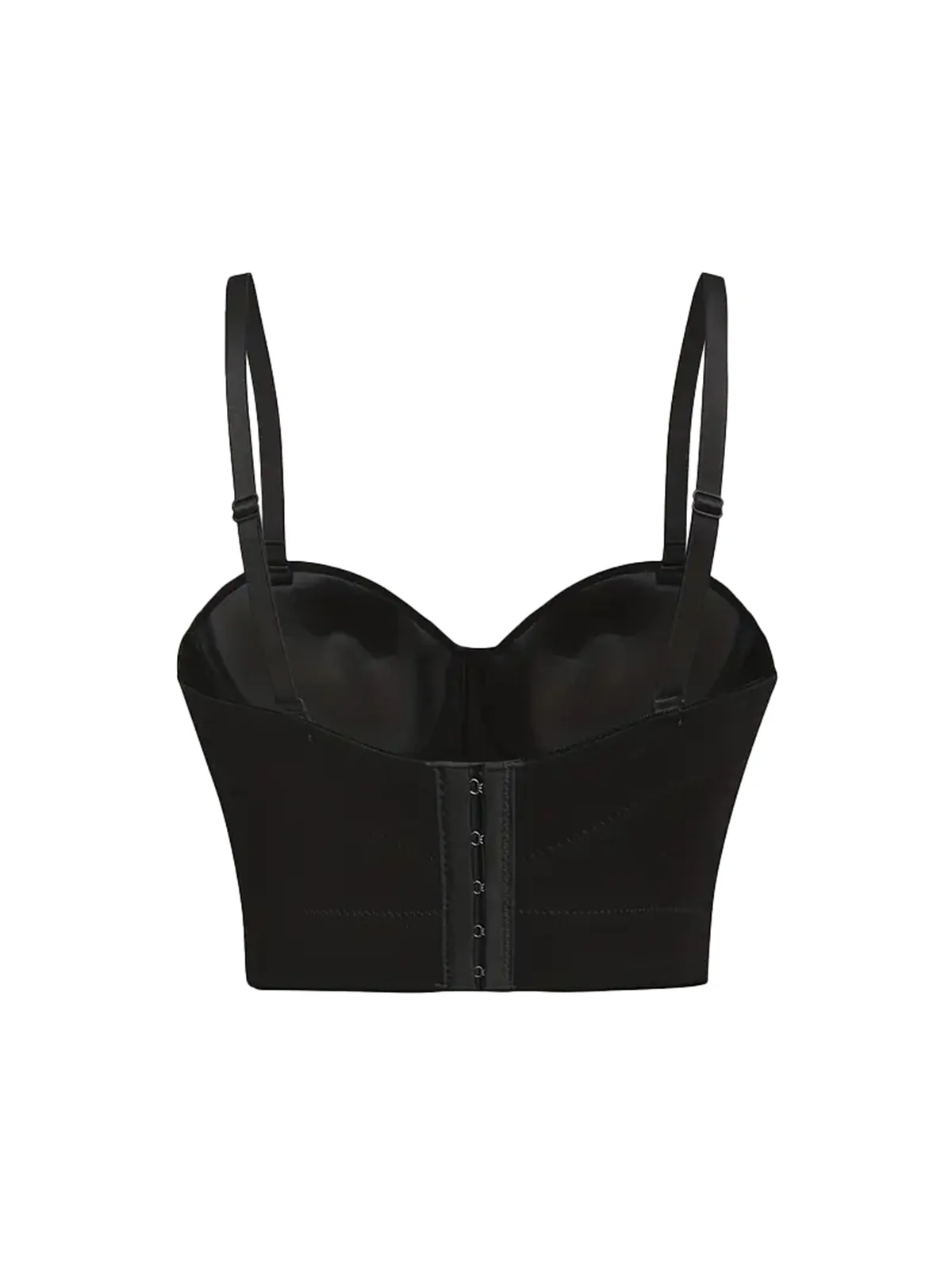 1970s Slip Crystal Cropped Bustier Top - Image 16