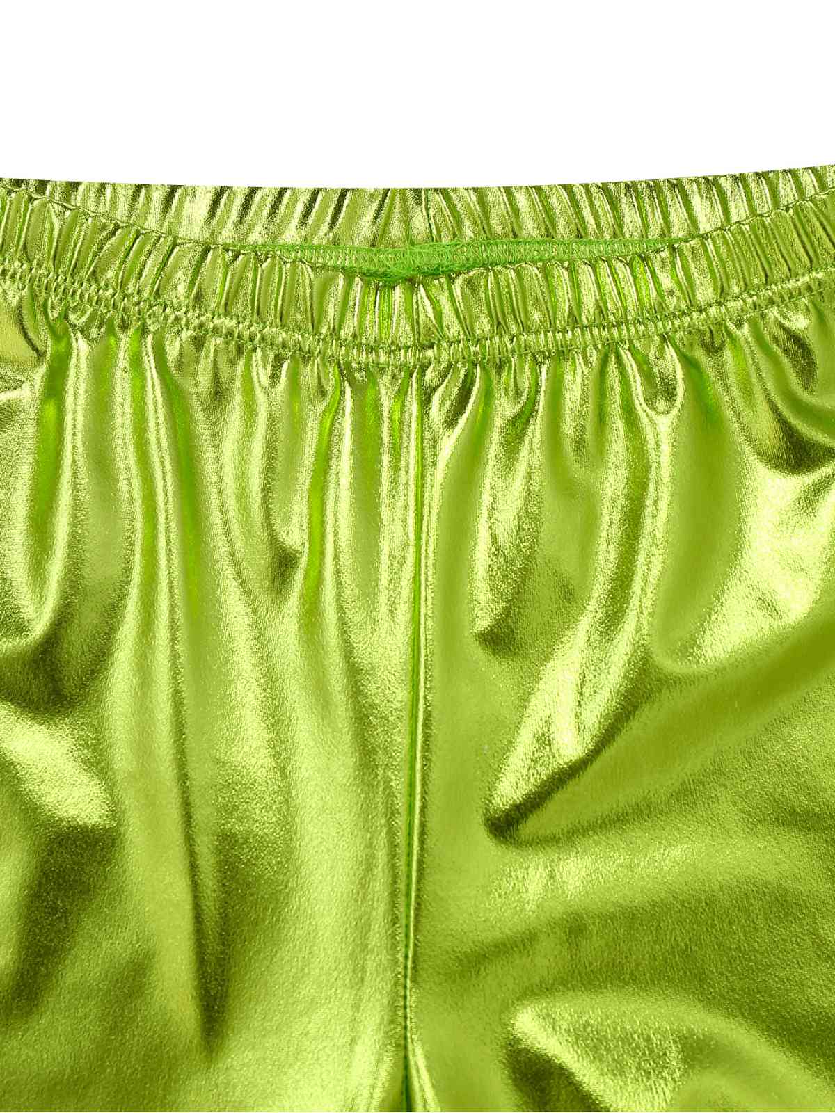 1970s Solid Laser Metallic Tight Bootcut Pants - Image 8