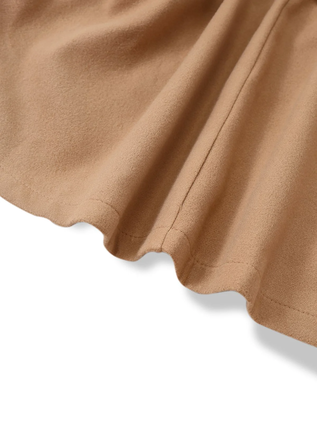 1970s Solid Turtlenecck Belted Cloak Jacket - Image 6
