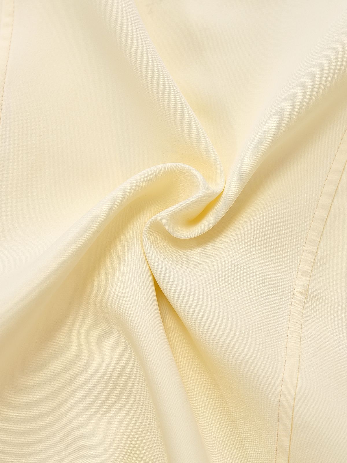 1970s Solid Waist-Tie V-Neck Vest - Image 7