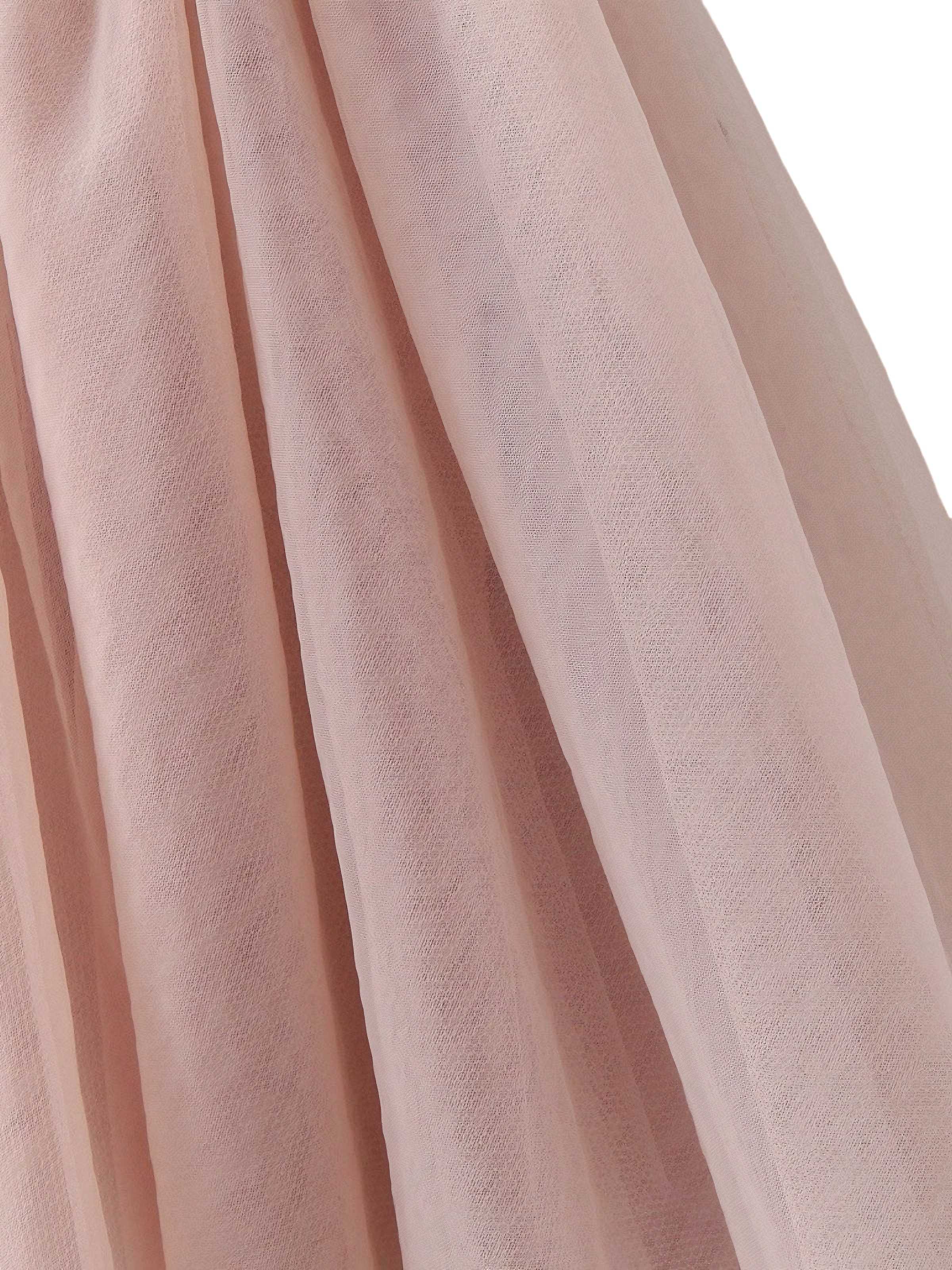 1970s Spaghetti Strap Bow Tulle Dress - Image 5