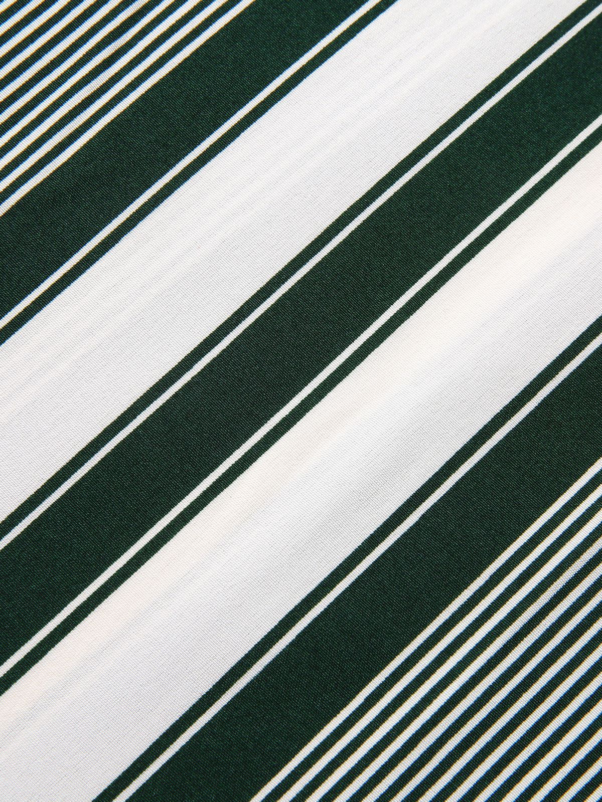 1970s V-Neck Contrast Stripes Jumpsuit - Image 8
