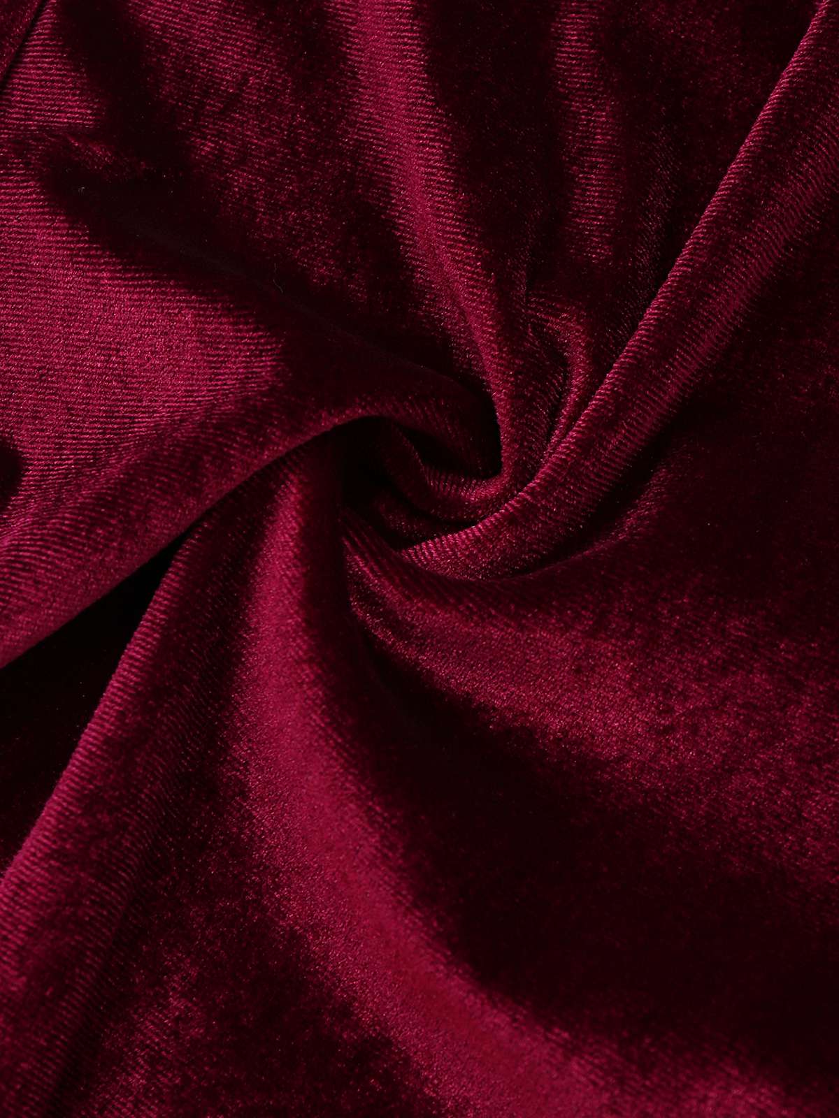 1970s Velvet Deep V-Neck Long Sleeve Jumpsuit - Image 5