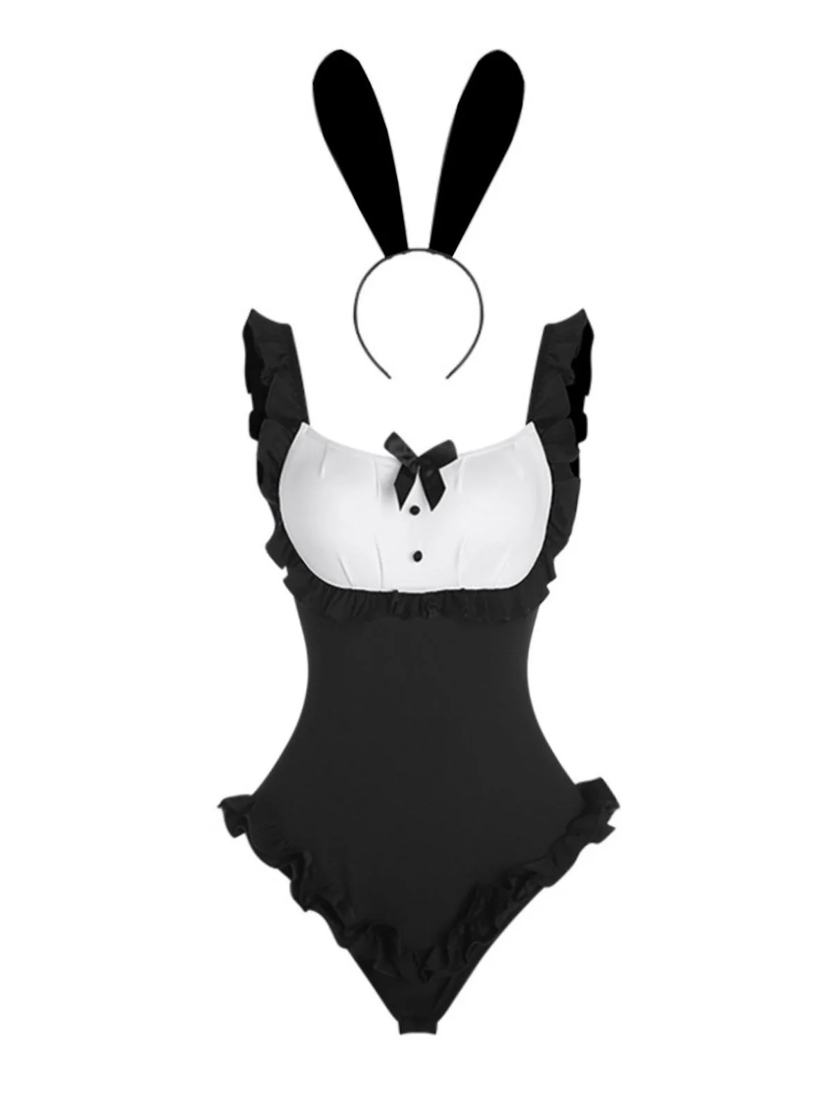 1980s Bunny Girl Bodysuit Loungewear Set - Image 2