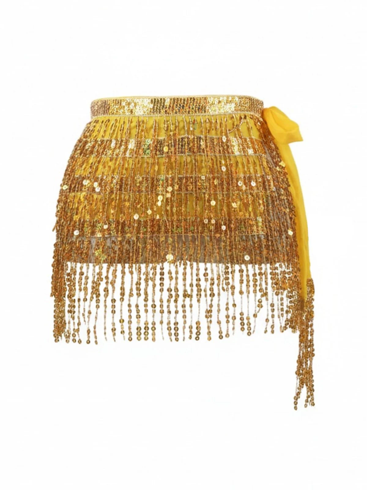 1980s Carnival Sequin Fringe Mini Skirt - Image 4