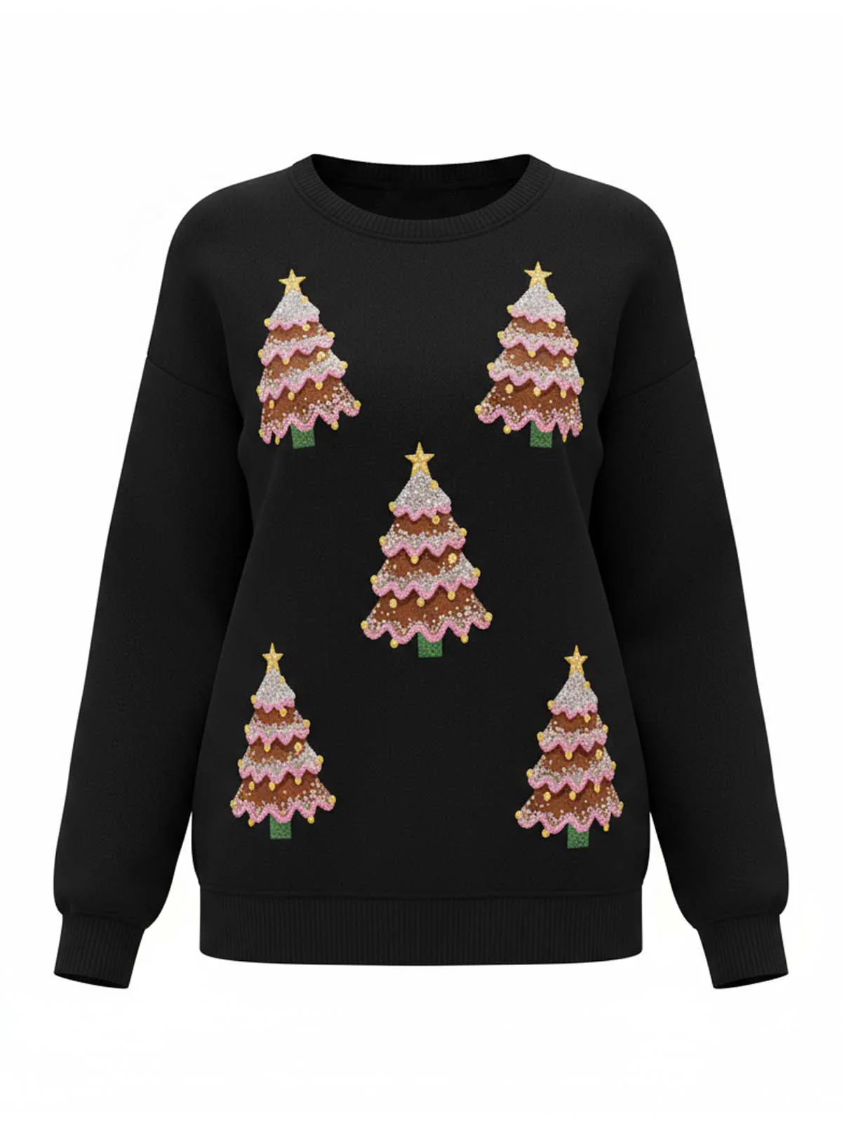 1980s Christmas Tree Sequin Sweater - Image 15