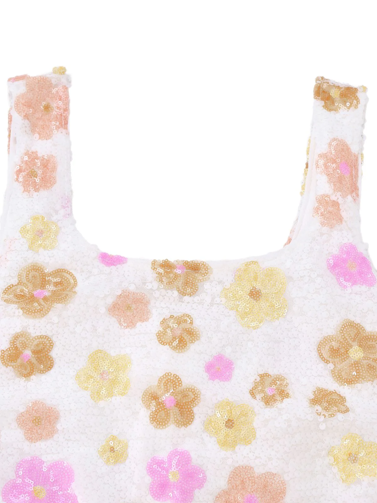 1980s Colorful Floral Sequined Slit Bodycon Dress - Image 3