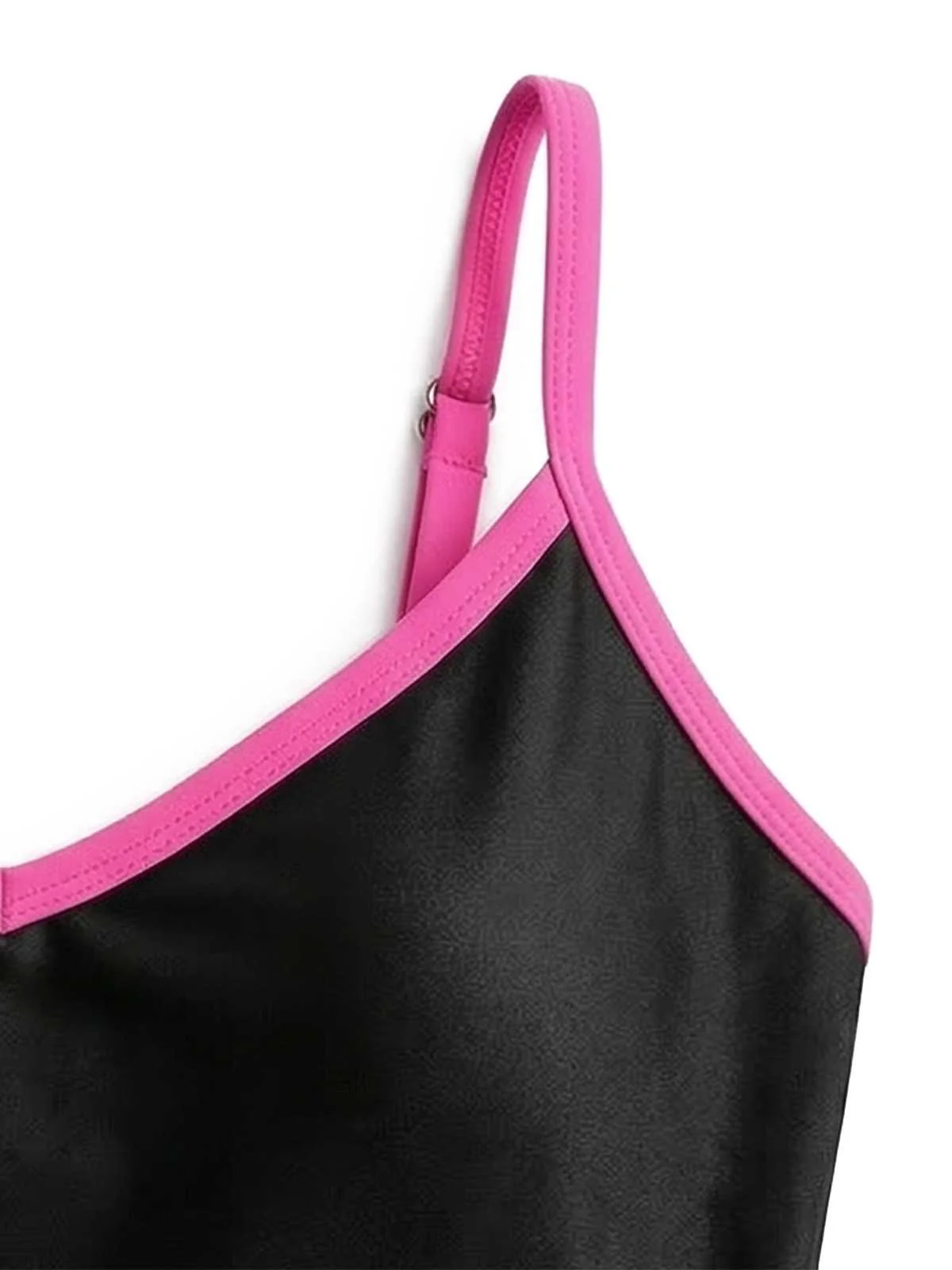 1980s Contrast Belted One-Piece Swimsuit - Image 10