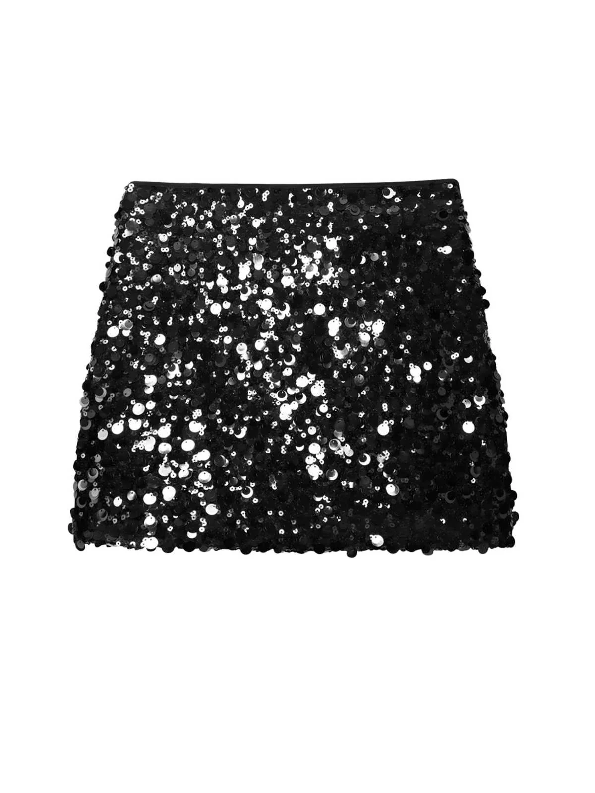 1980s Dot Sequined Mini Skirt - Image 3