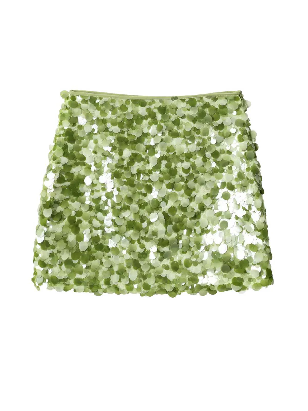 1980s Dot Sequined Mini Skirt - Image 4