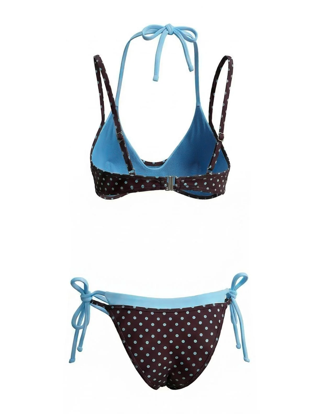 1980s Faux Two-Piece Tie-Side Bikini Set - Image 3
