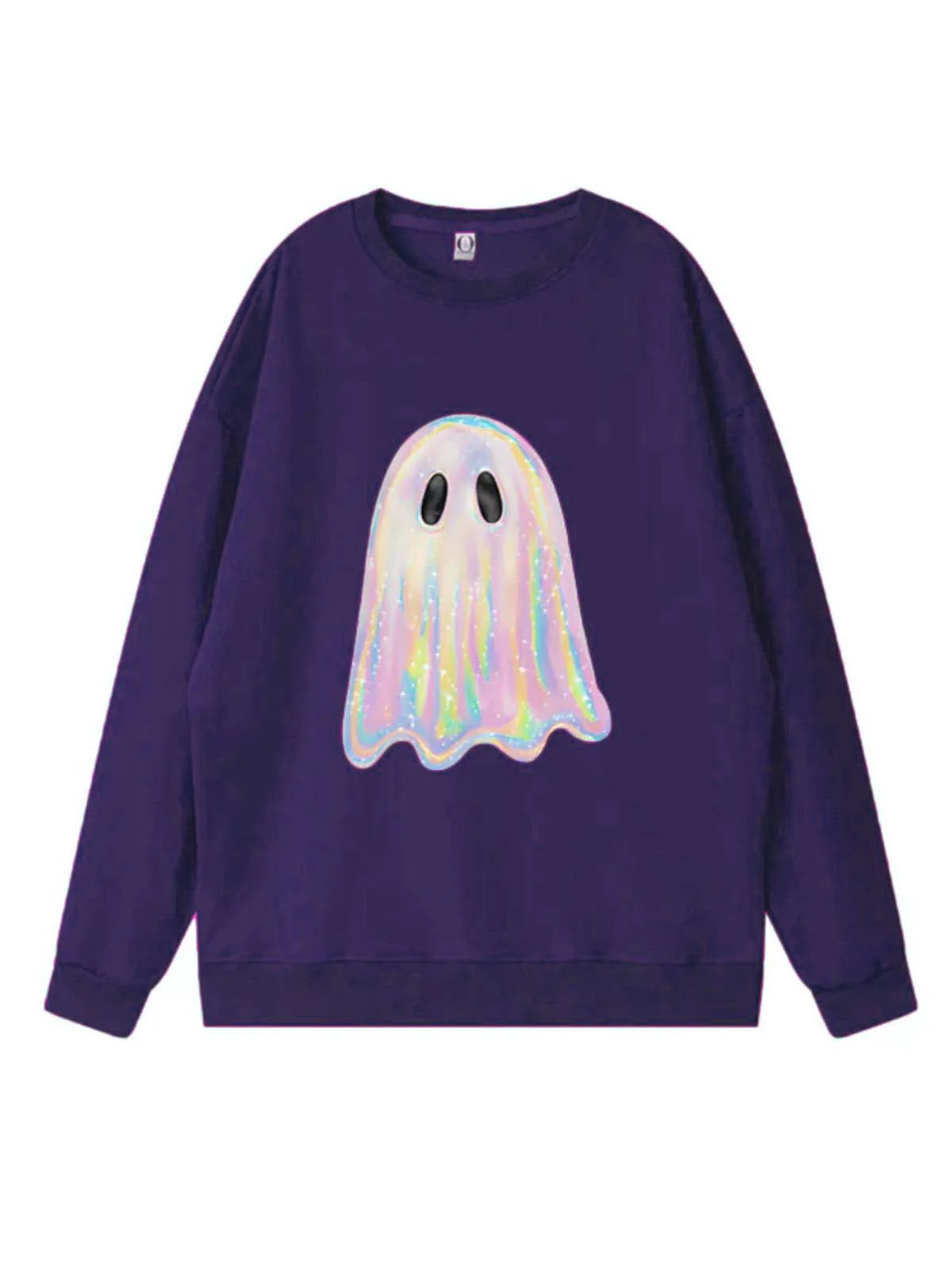 1980s Halloween Ghost Pumpkin Vintage Sweatshirt - Image 13