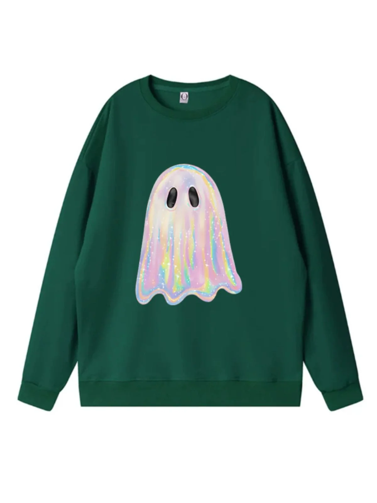 1980s Halloween Ghost Pumpkin Vintage Sweatshirt - Image 7