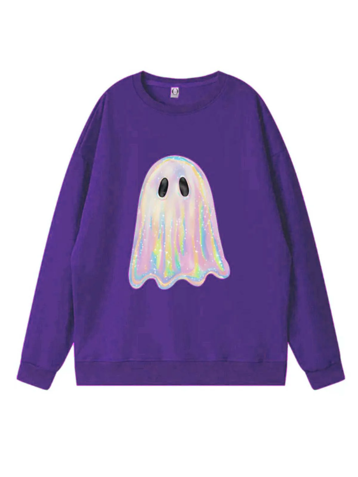 1980s Halloween Ghost Pumpkin Vintage Sweatshirt - Image 11