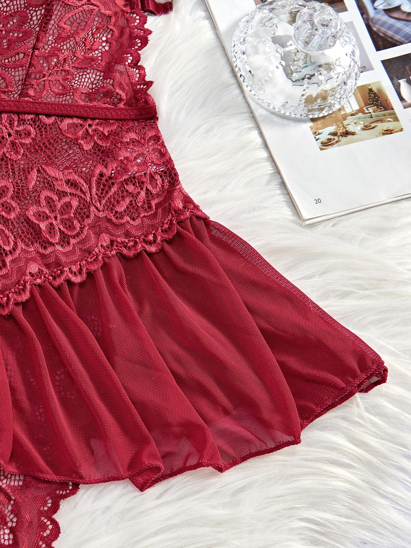 1980s Halter Lace Lingerie with Leopard Print Skirt - Image 18