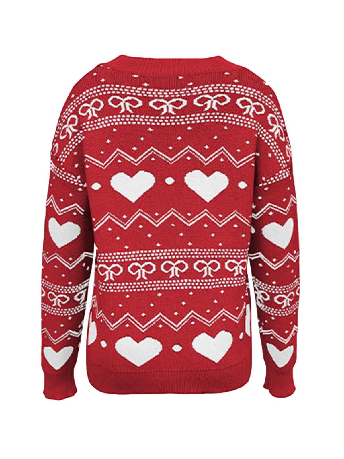 1980s Heart Pattern Valentine's Sweater - Image 11
