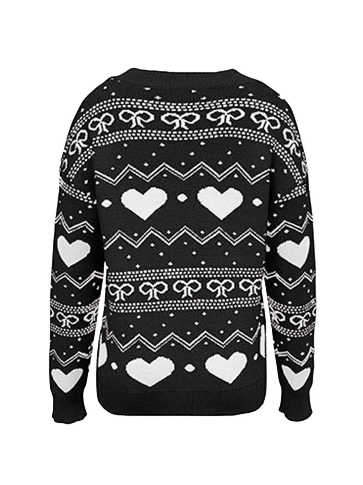 1980s Heart Pattern Valentine's Sweater - Image 15