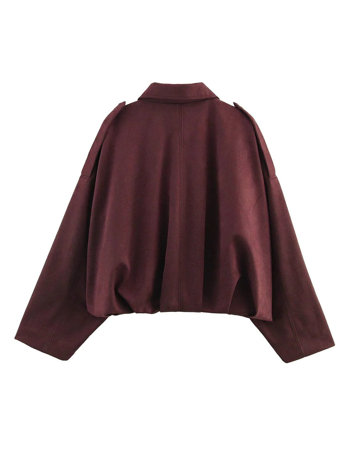 1980s Lapel Oversized Suede Jacket - Image 5