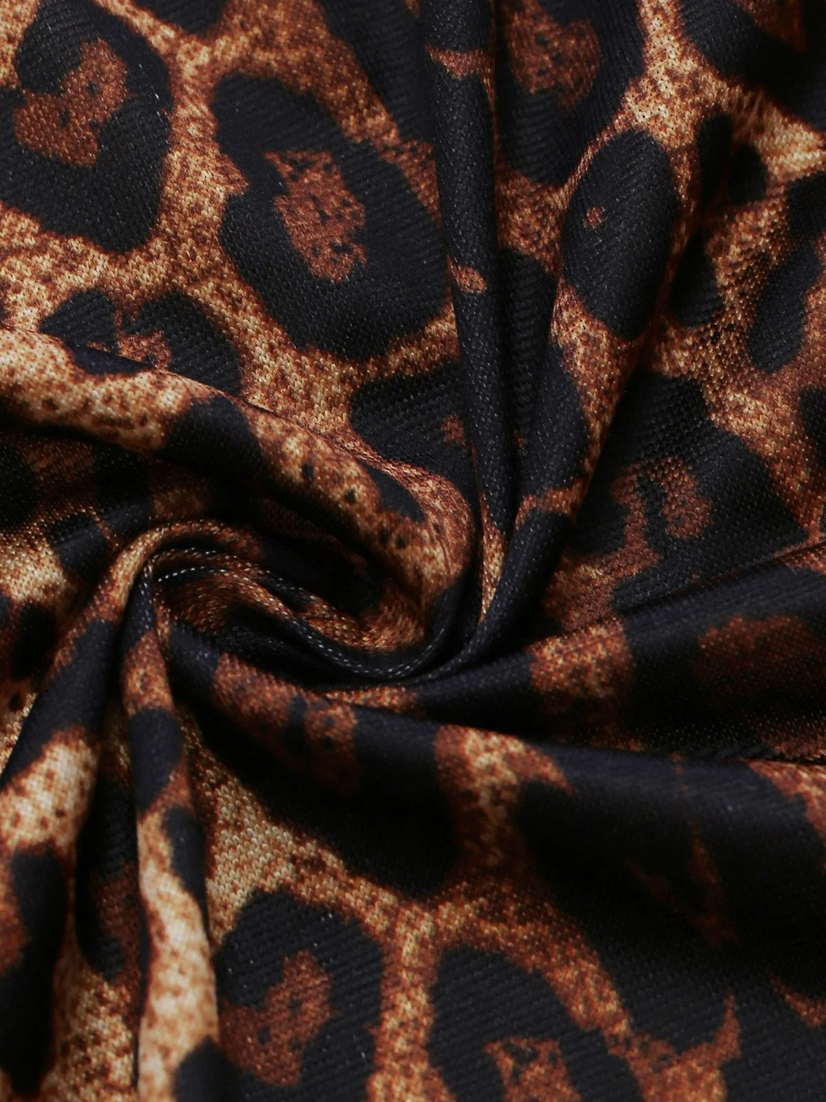 1980s Leopard Lace Bodysuit with Apron Lingerie Set - Image 13