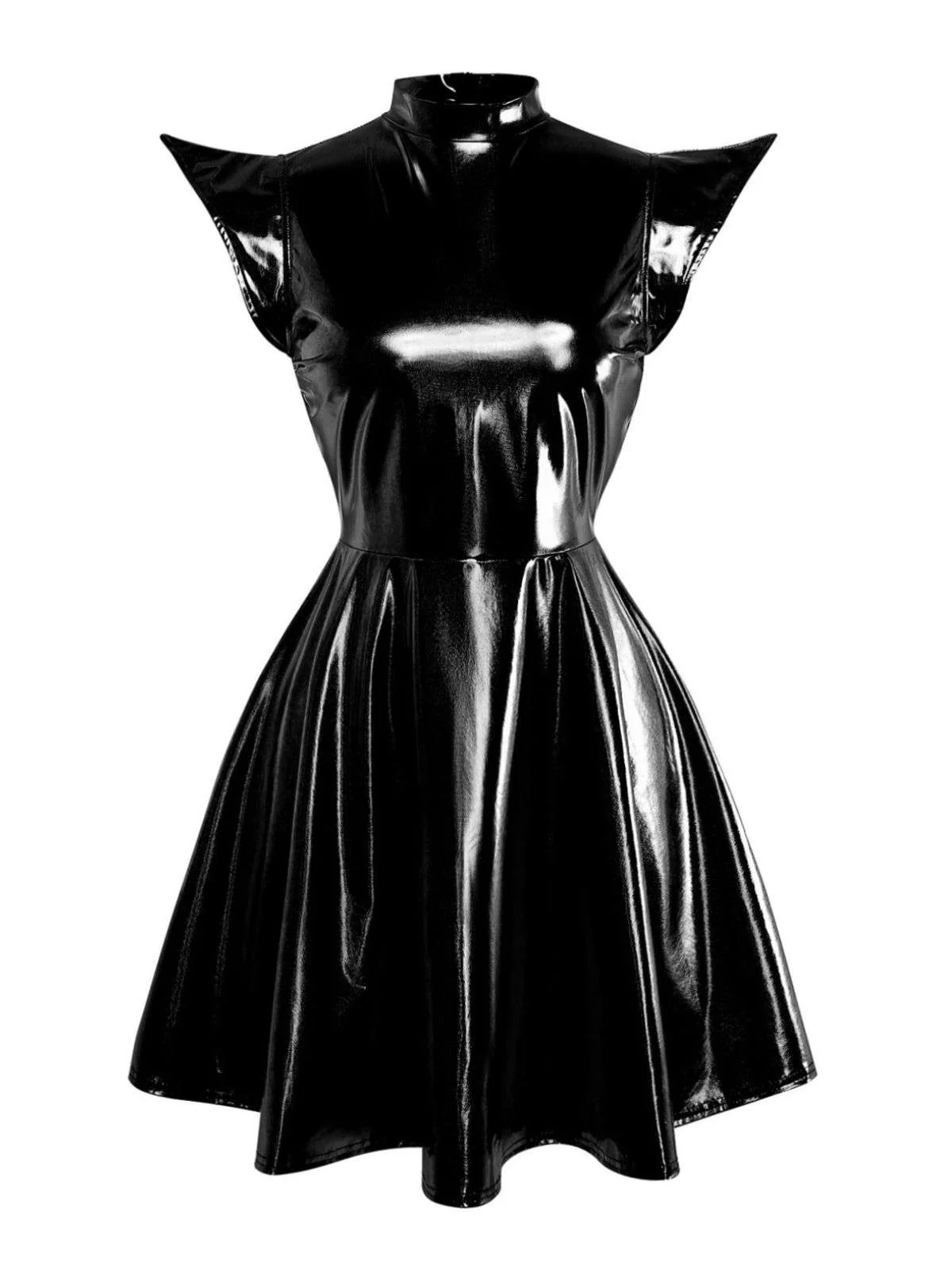 1980s Metallic Futuristic Party Mini Dress - Image 5