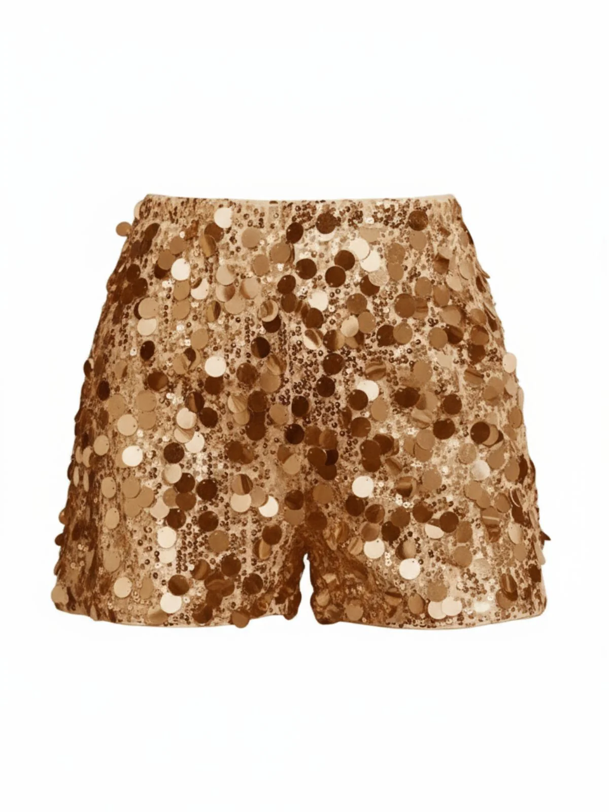 1980s Metallic Sequined Disco Shorts - Image 2
