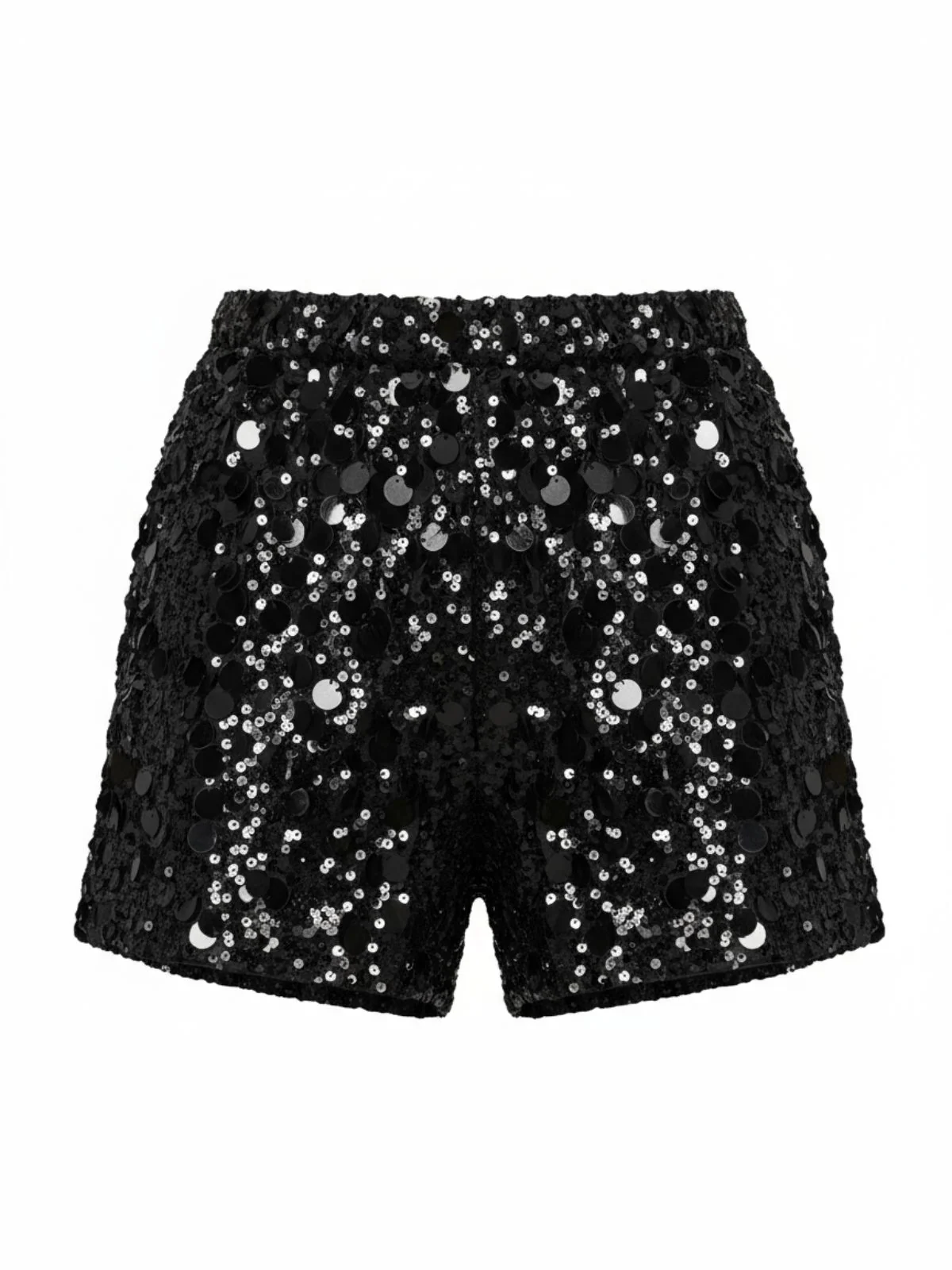1980s Metallic Sequined Disco Shorts - Image 8