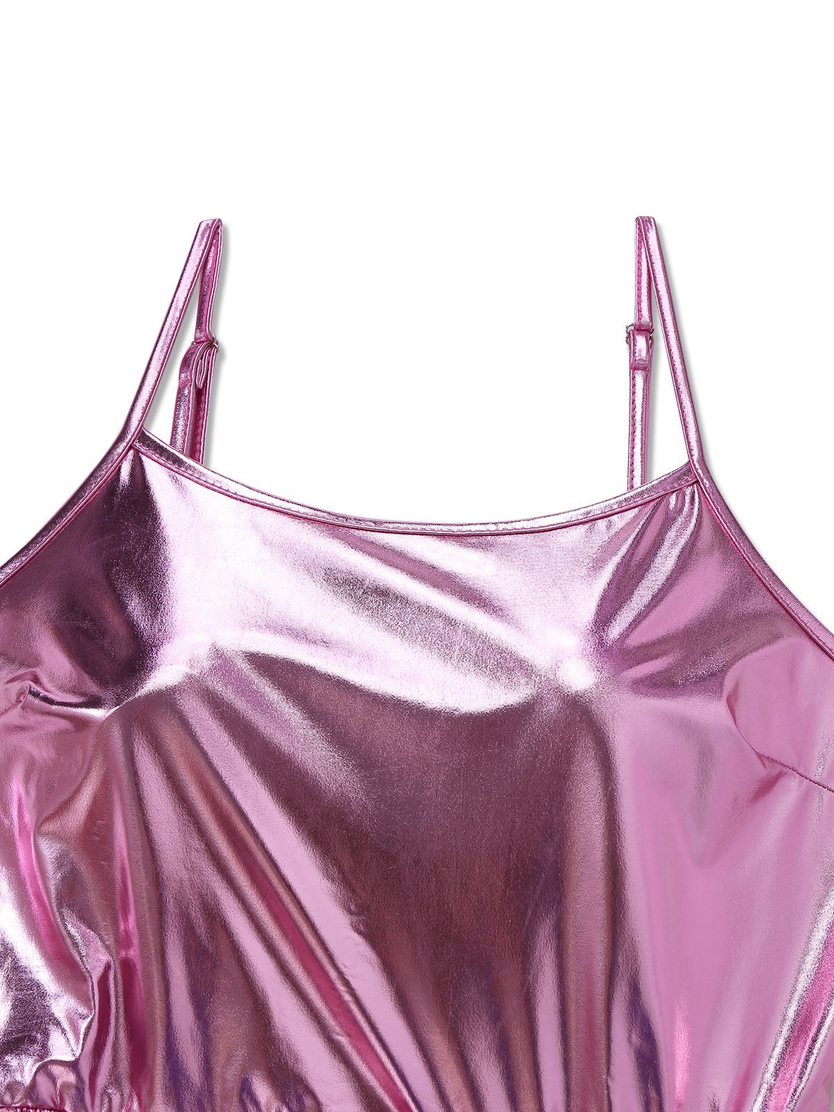 1980s Metallic Spaghetti Strap Party Dress - Image 3