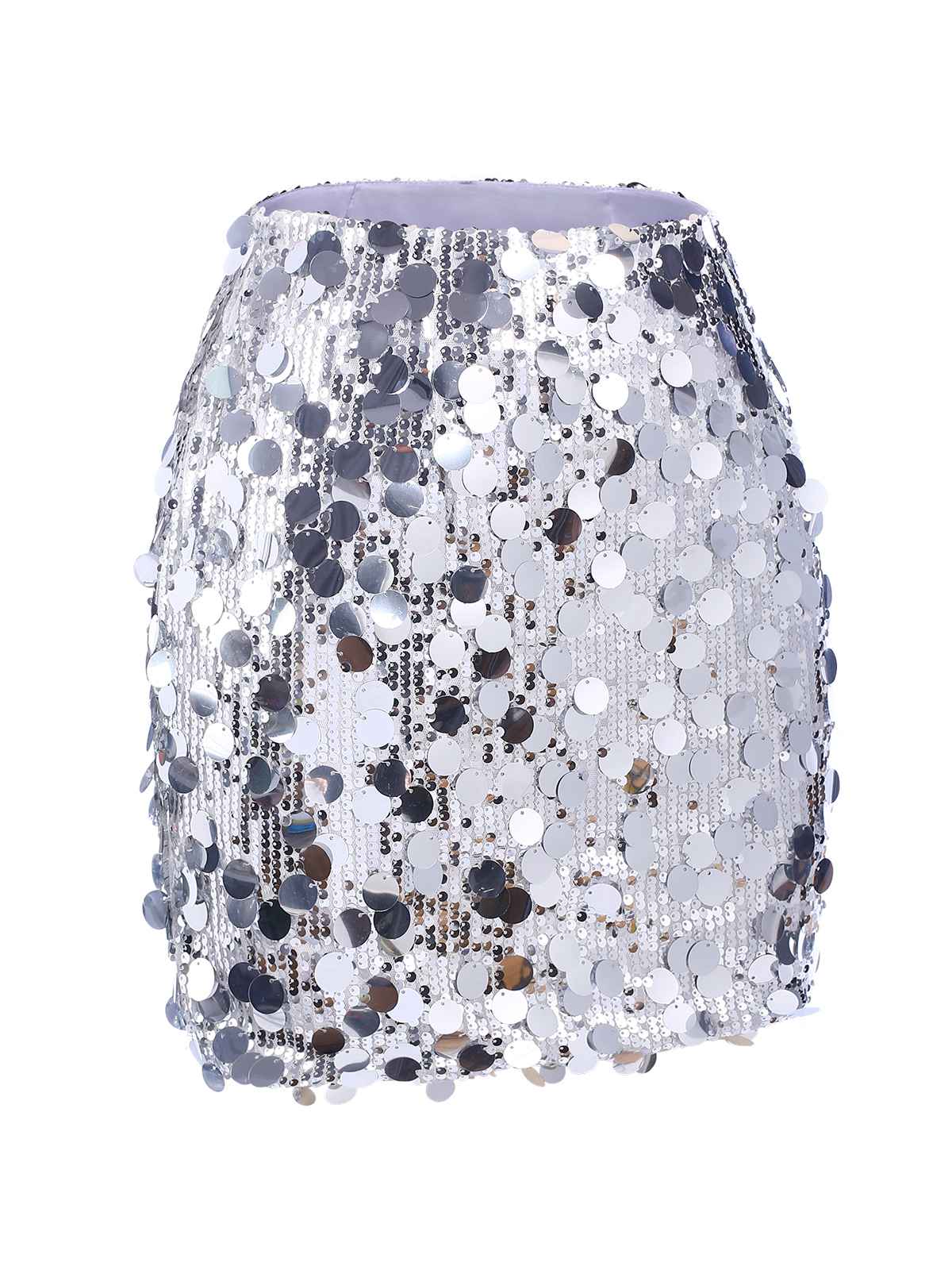 1980s Party Sequined Mini Pencil Skirt - Image 2