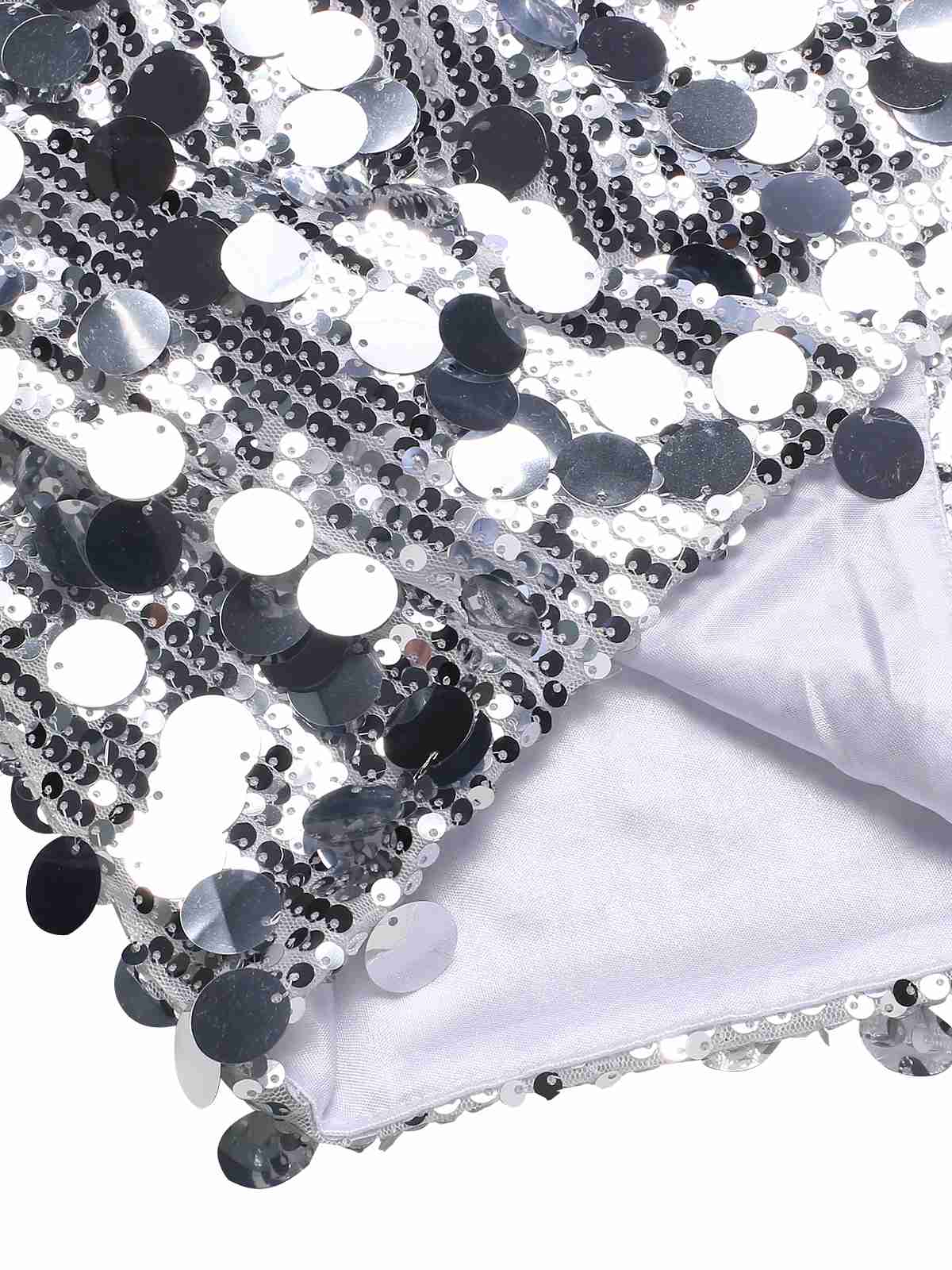 1980s Party Sequined Mini Pencil Skirt - Image 4