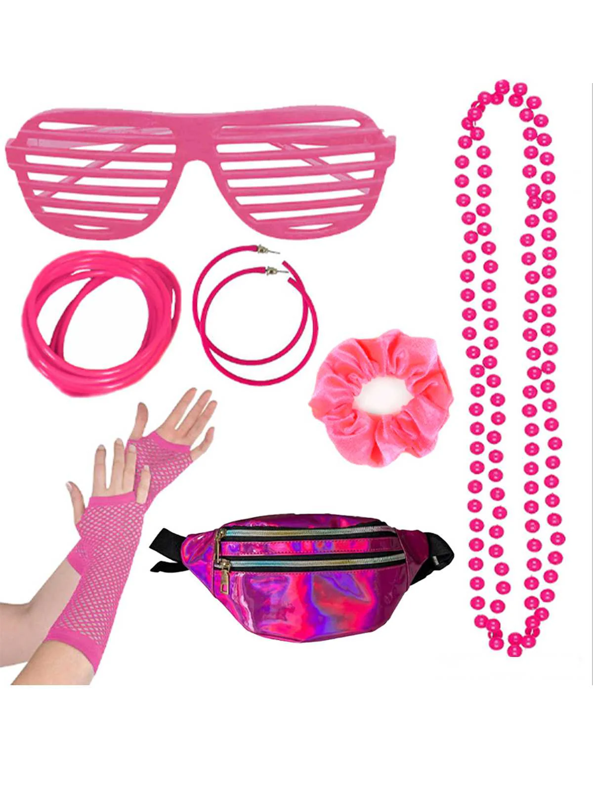 1980s Retro Costume Colorful Accessory Set - Image 2