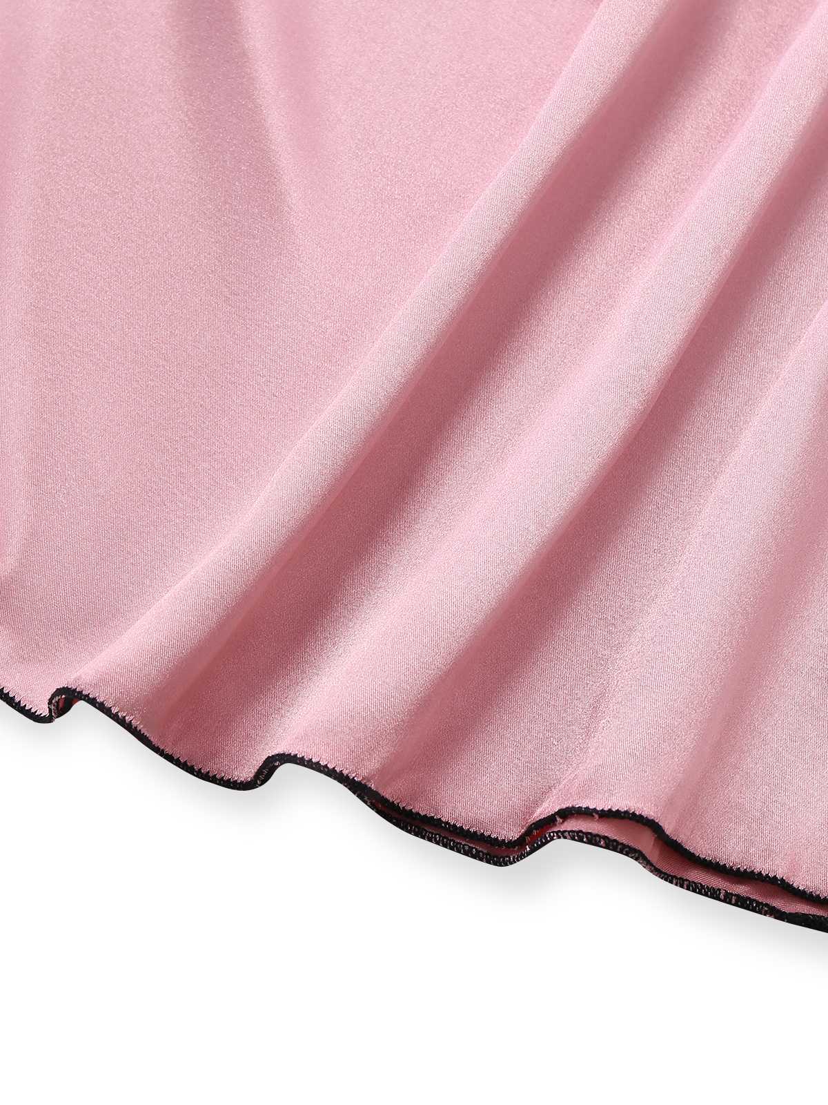 1980s Satin Slip Butterfly Lace Nightgown - Image 5