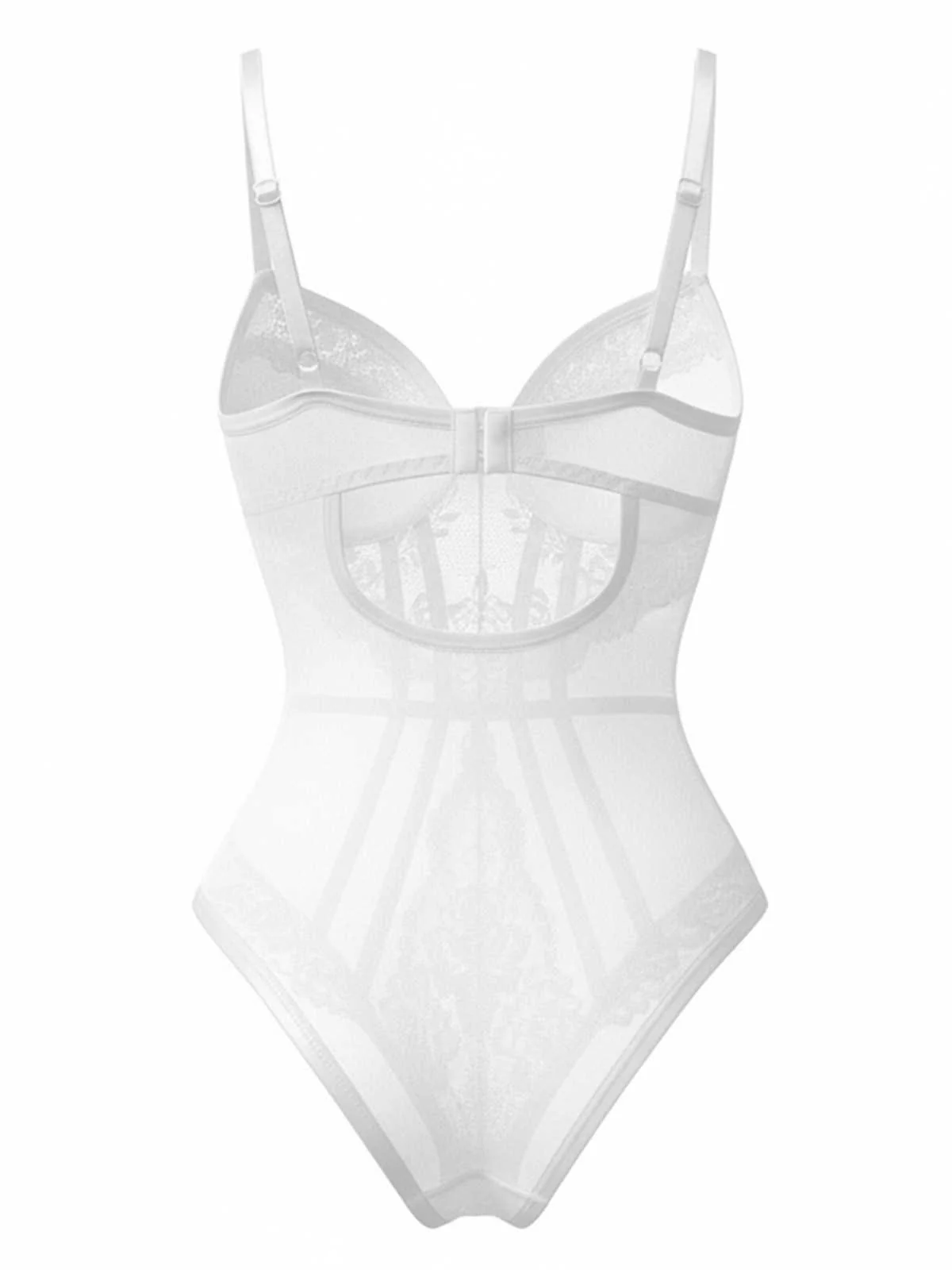 1980s Slip Floral Lace Bodysuit Lingerie - Image 12