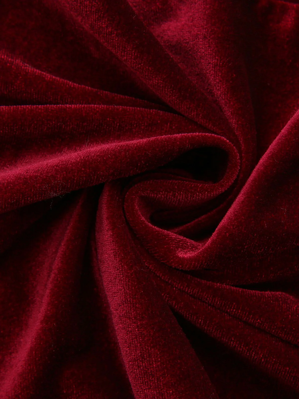 1980s Solid Velvet Off-Shoulder Midi Dress - Image 8