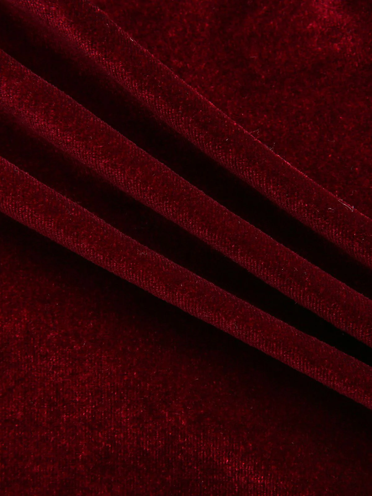 1980s Solid Velvet Off-Shoulder Midi Dress - Image 9