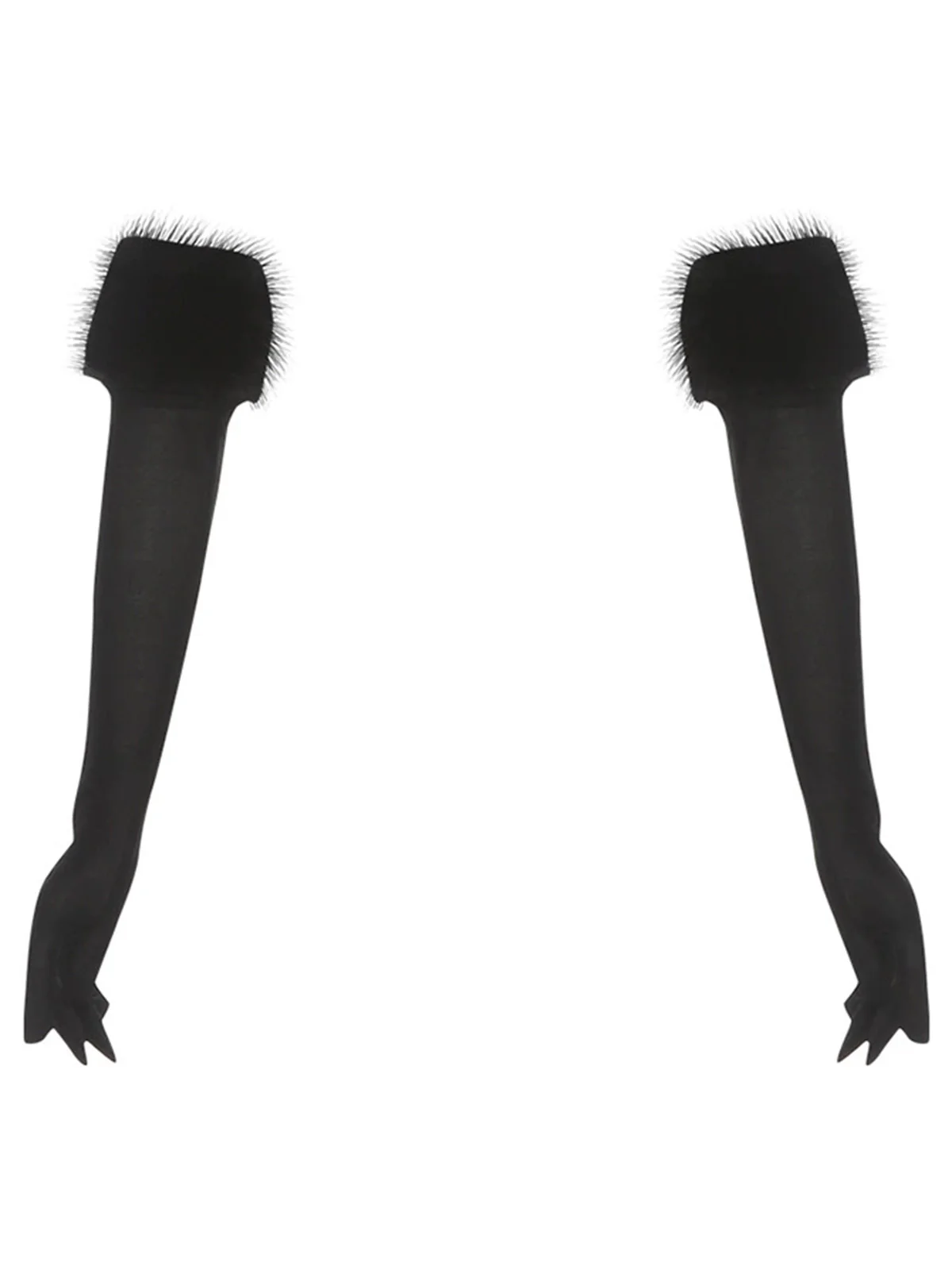 1980s Strapless Plush Fitted Top With Long Gloves - Image 12