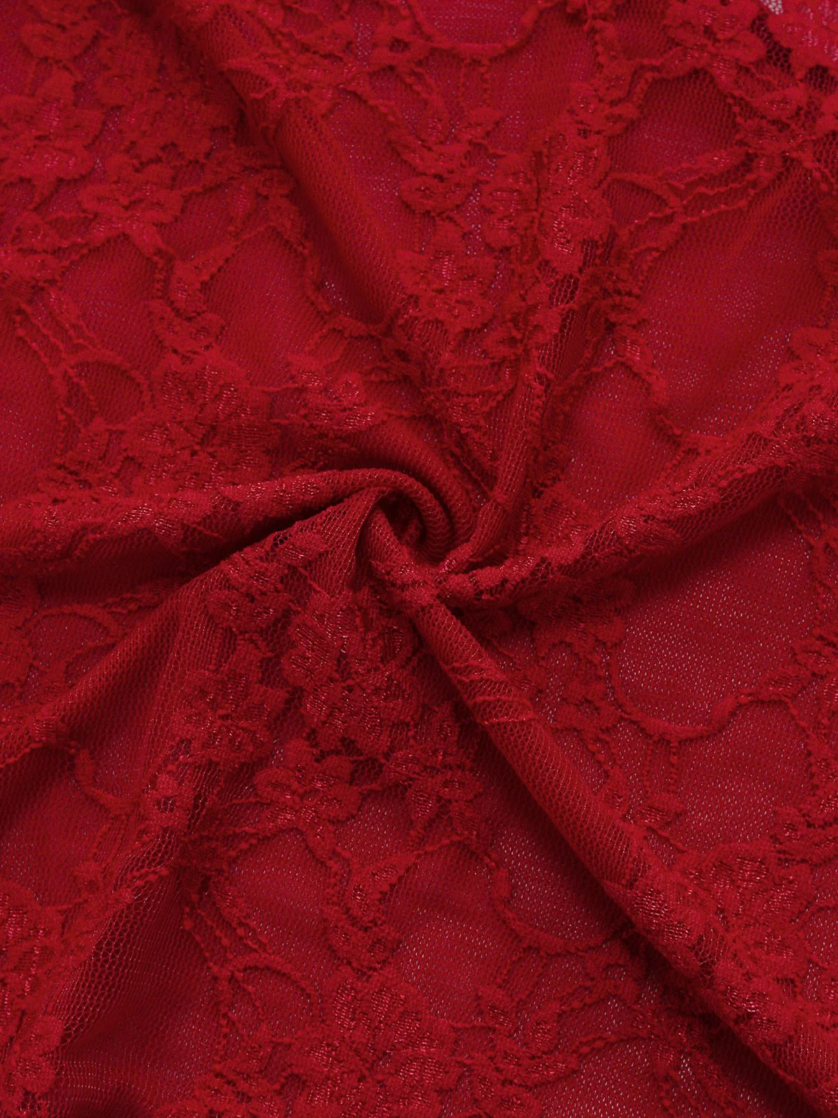 1980s V-Neck Backless Sexy Lace Cami Nightgown - Image 6