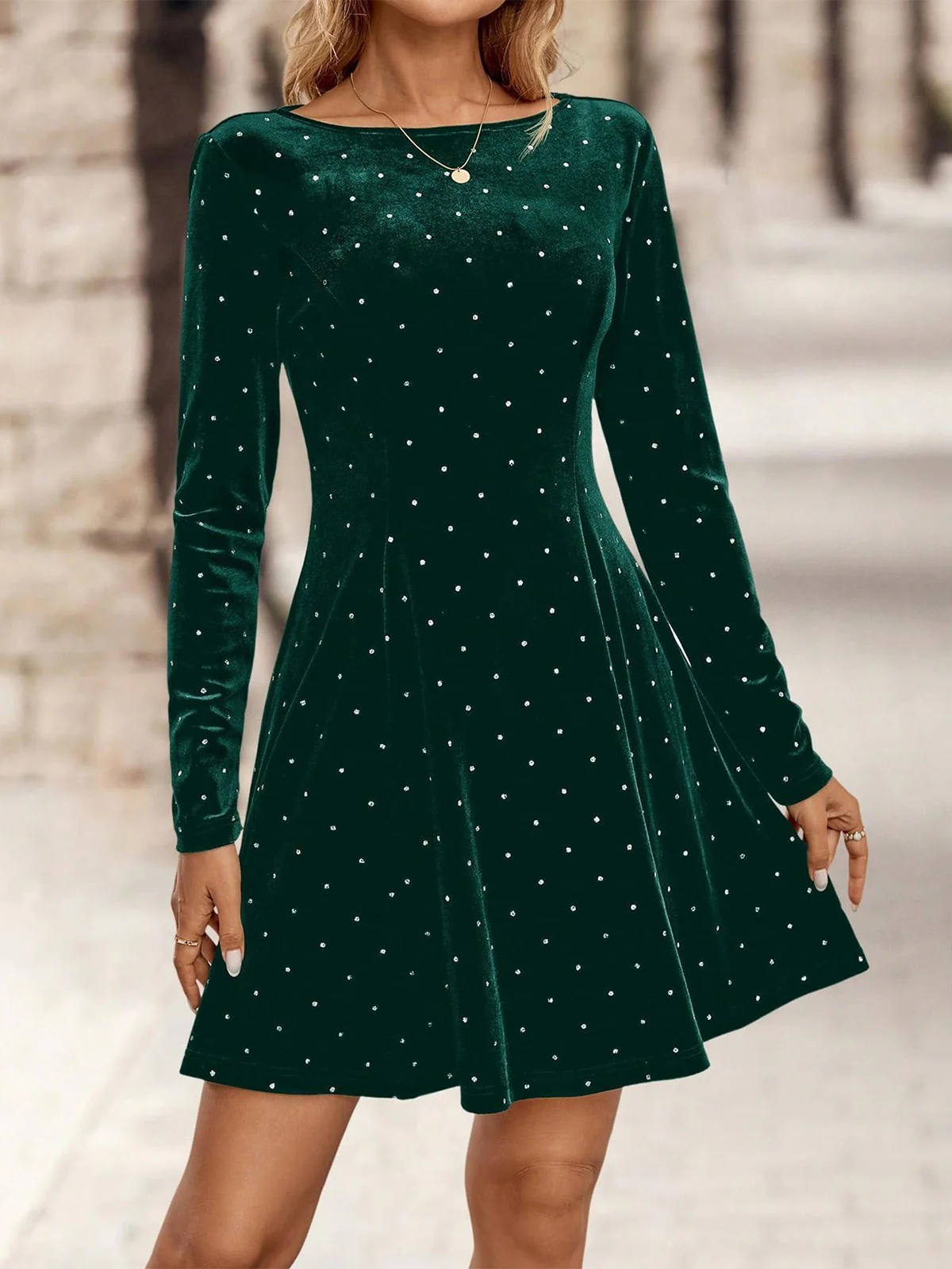 1980s Velvet Rhinestone Fit Party Dress - Image 21