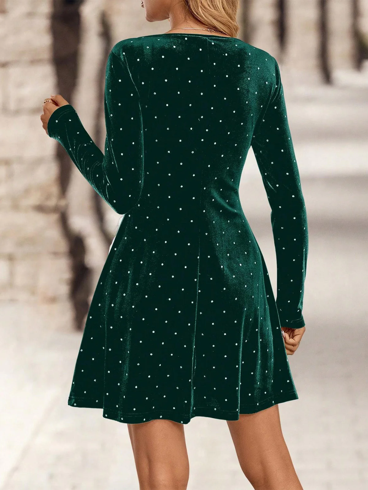 1980s Velvet Rhinestone Fit Party Dress - Image 24