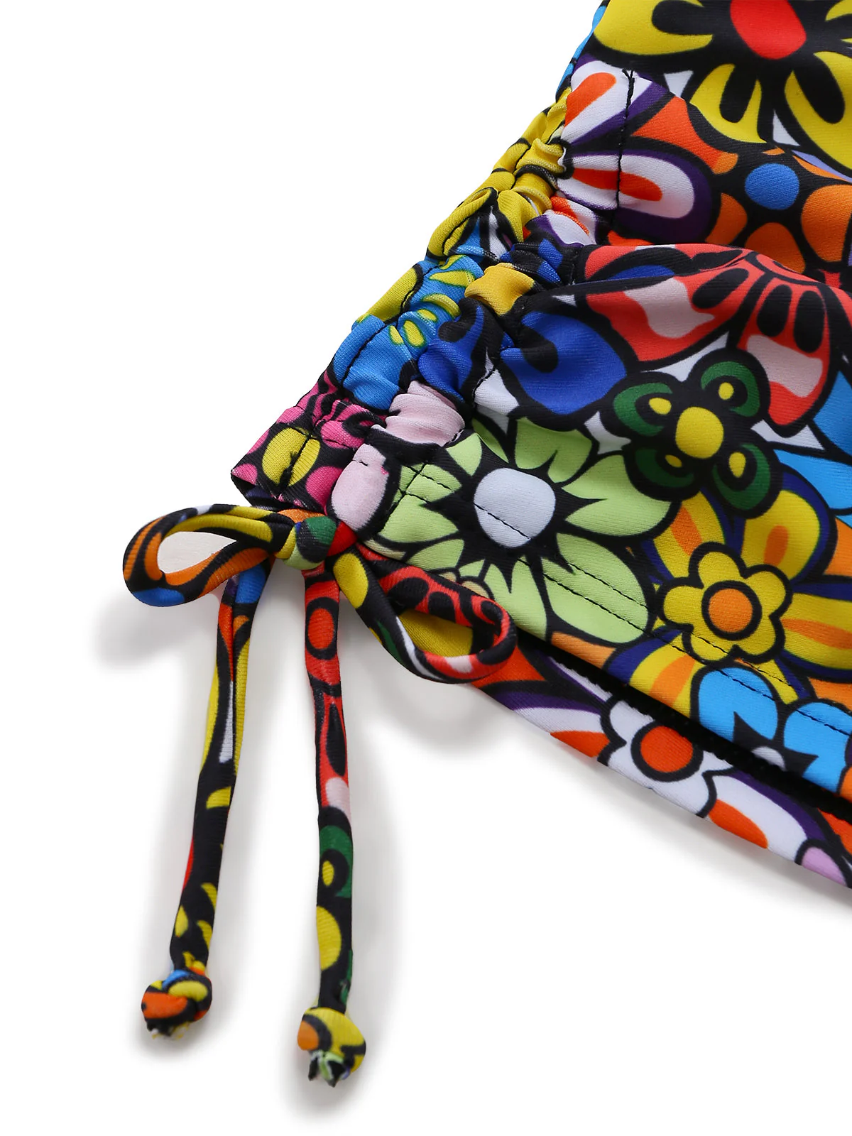 2000s Daisy Halter Colourful Tankini Set - Image 5