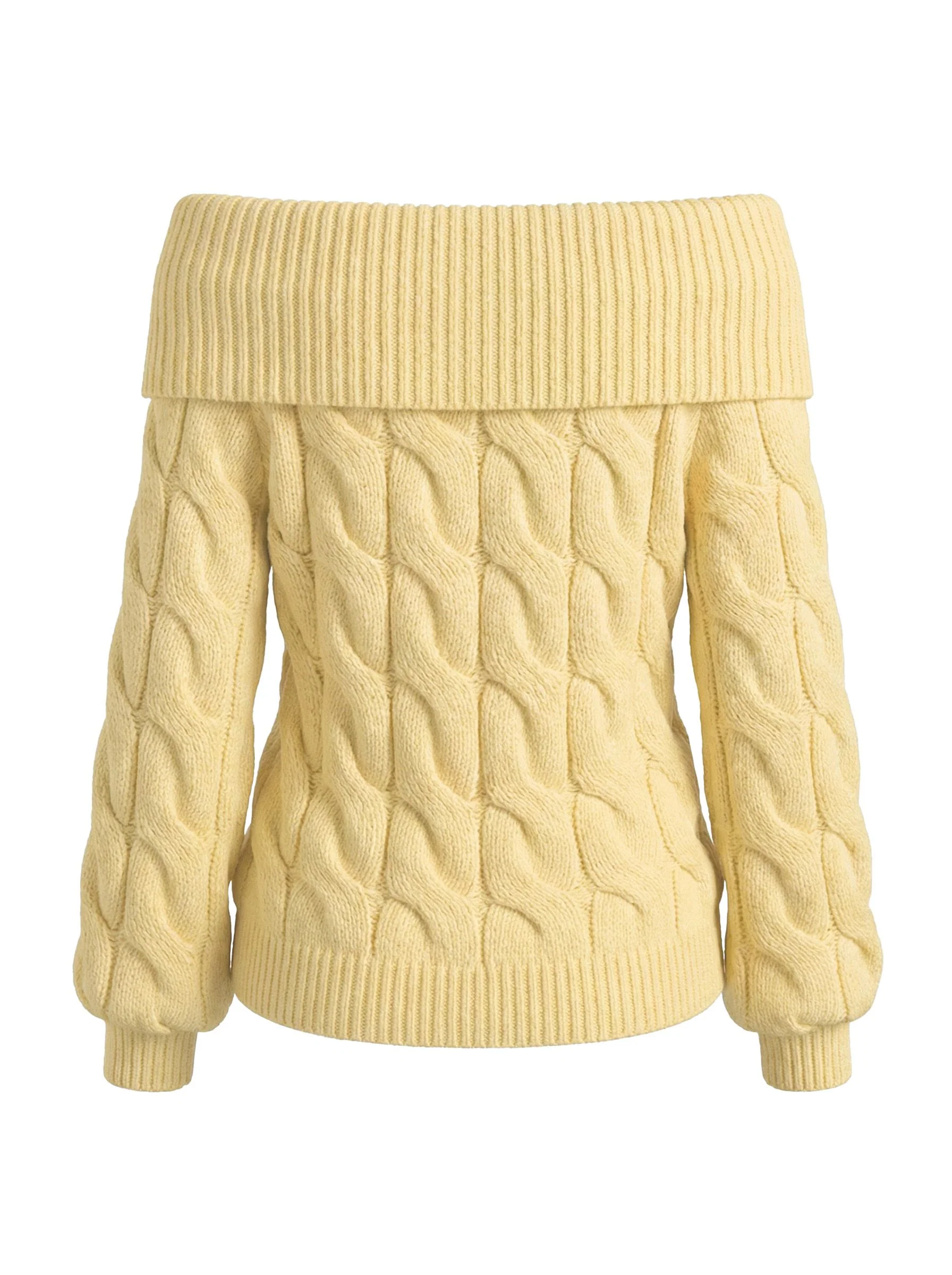 2000s Y2K Solid Off-Shoulder Sweater - Image 6