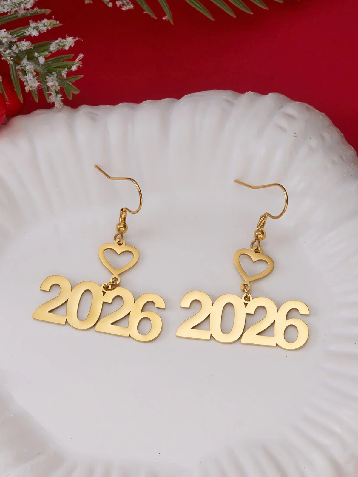 2026 Hollow-Out Alloy Drop Earrings - Image 3