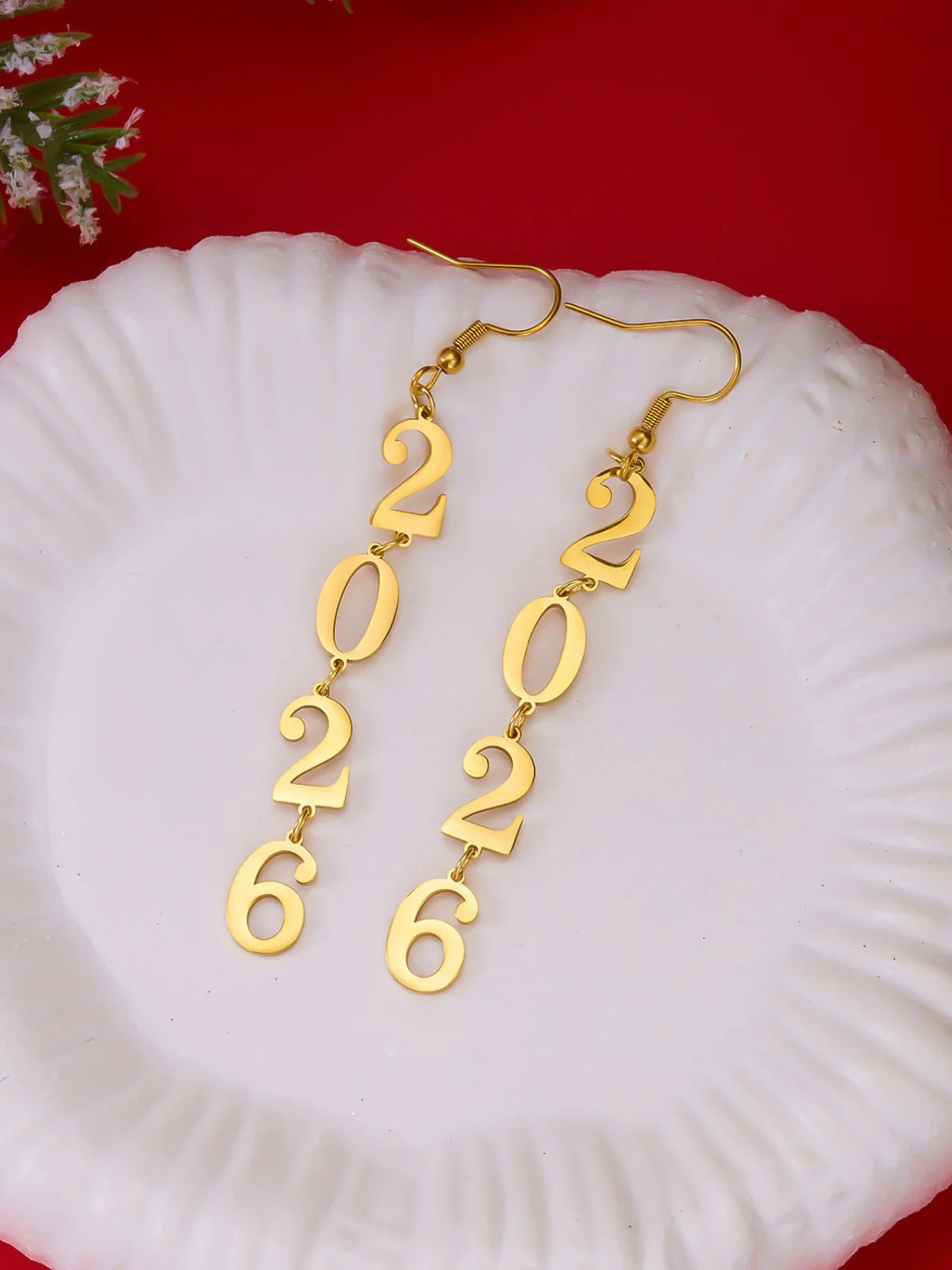 2026 Hollow-Out Alloy Drop Earrings - Image 5