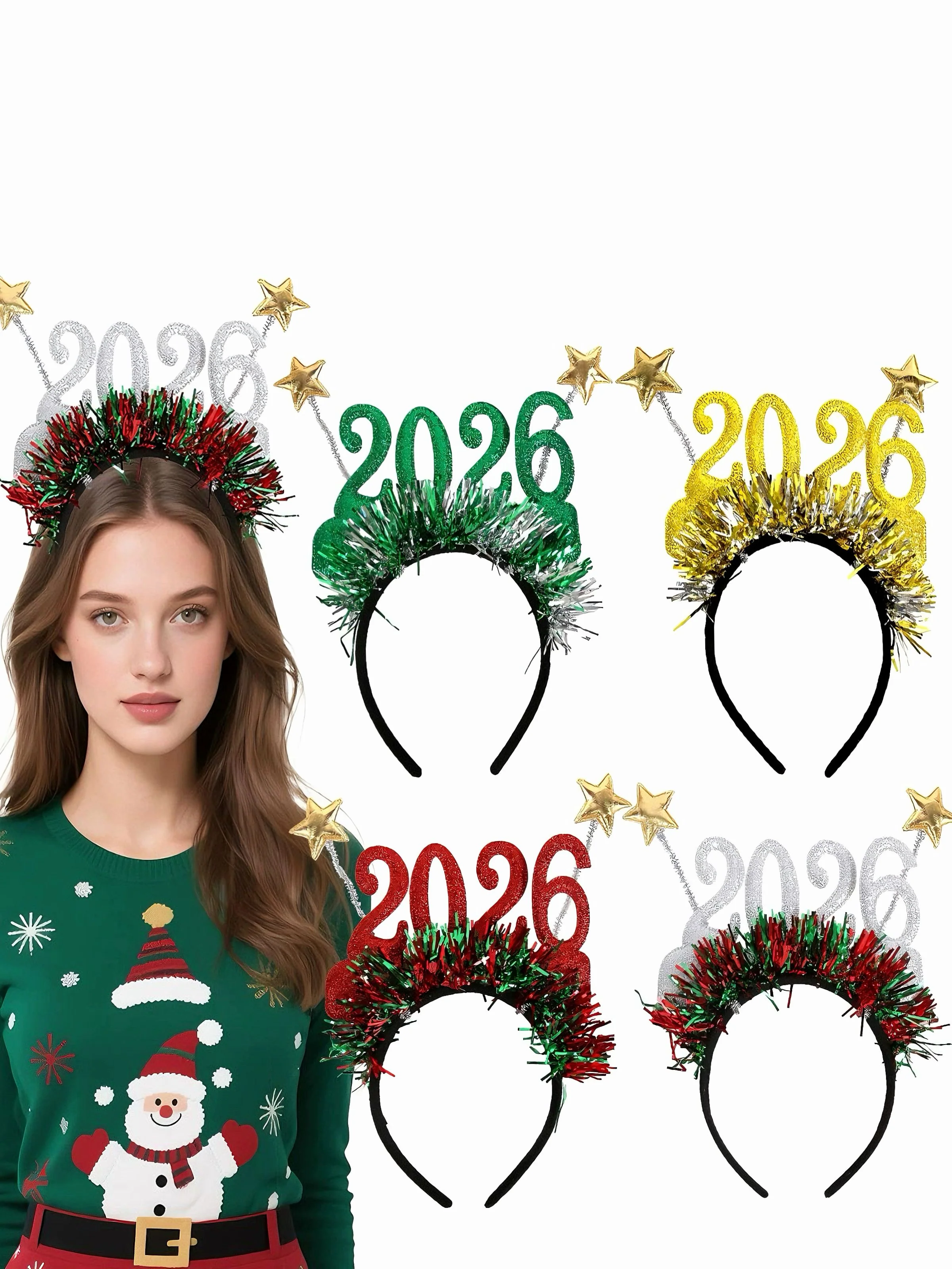 2026 New Year Party Star Streamer Headband - Image 7